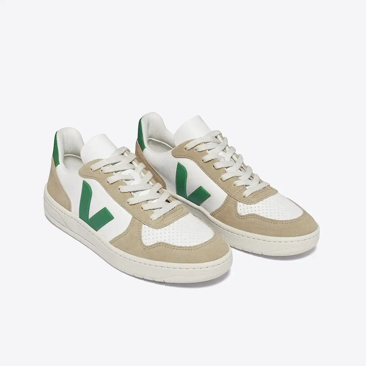 V-10 LEATHER WHITE EMERAUDE SAHARA